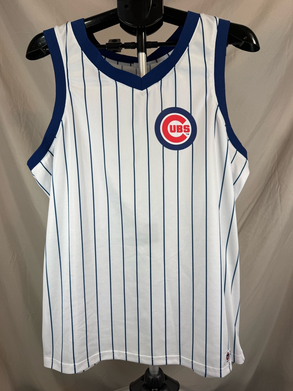 Chicago Cubs “Official Bleacher Bum” Budweiser Pinstripe Tank Jersey - Size XL